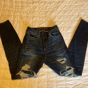 AMERICAN EAGLE, black blue “jeggings”